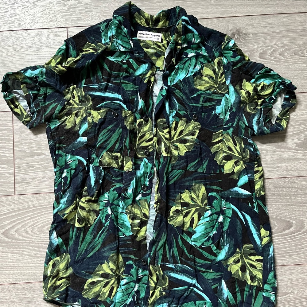American apparel button up shirt